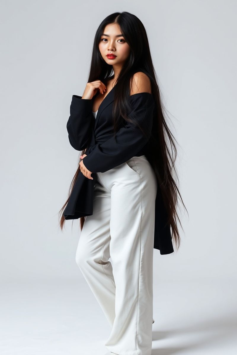 Siriporn Kittikul full body editorial pose