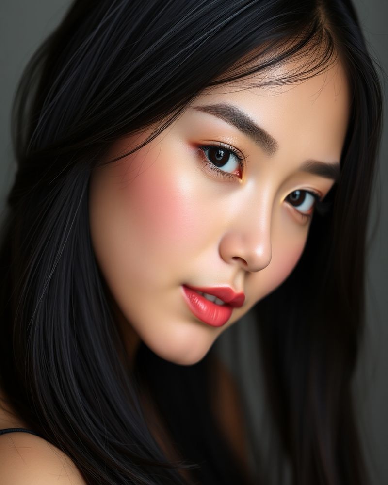 Siriporn Thananon beauty close-up portrait with soft lighting