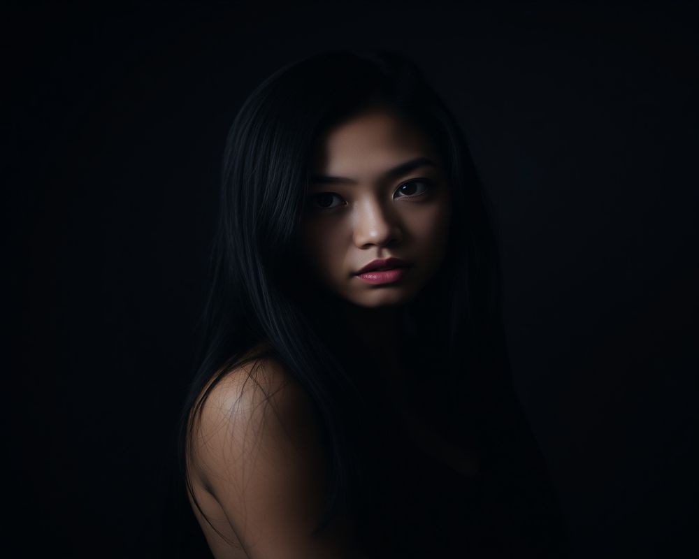 Sofia Dela Cruz artistic creative portrait with dramatic shadows
