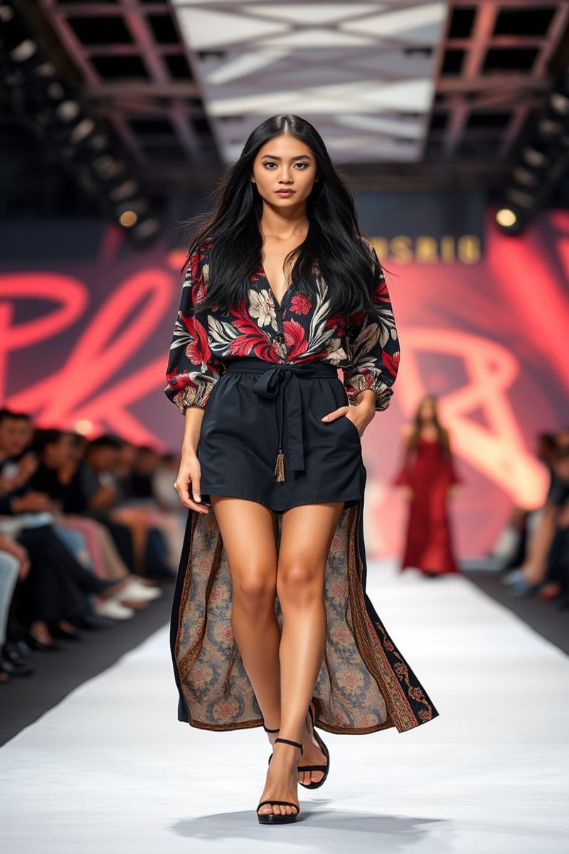 Sofia Delacruz fashion runway walk