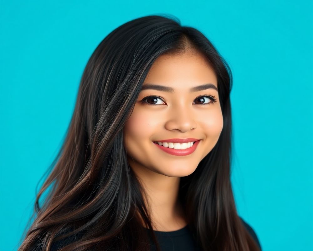 Sofia Isabel Reyes commercial brand campaign with natural smile