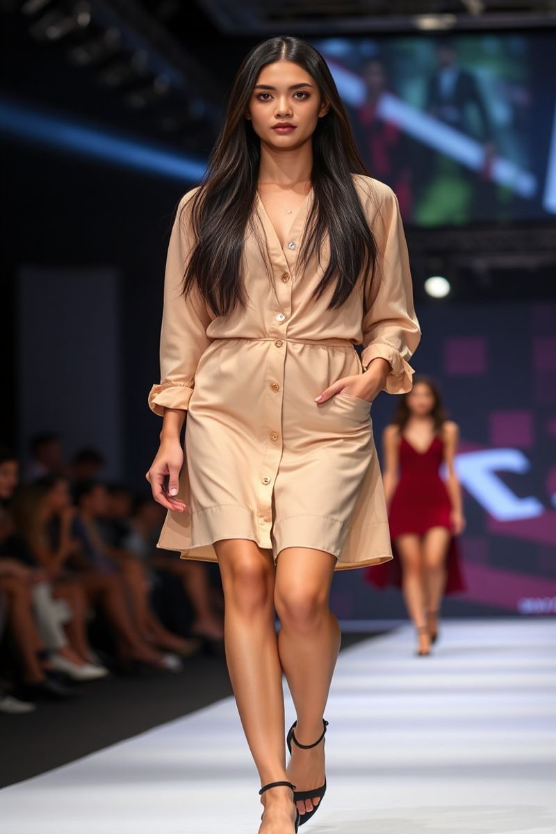 Sofia Reyes fashion runway walk