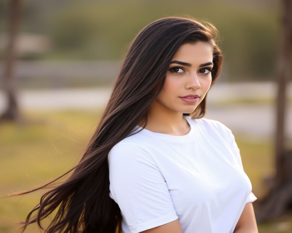 Sofia Martinez lifestyle personality shot in natural outdoor setting