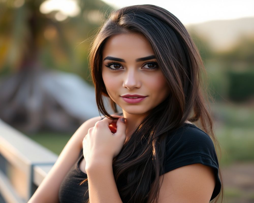 Sofia Mendoza lifestyle personality shot in natural outdoor setting