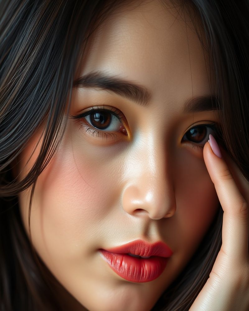 Sofia Reyes-Garcia beauty close-up portrait with soft lighting