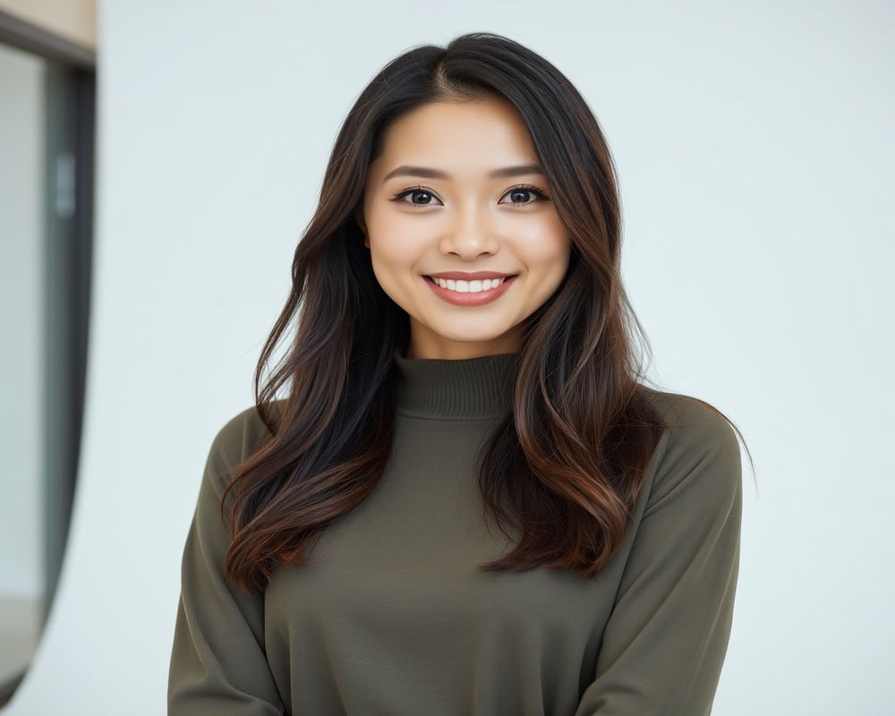 Sofia Reyes-Garcia commercial brand campaign with natural smile