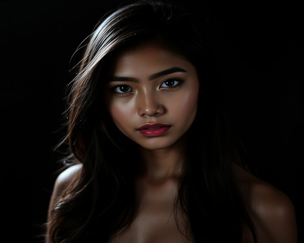 Sofia Reyes-Garcia artistic creative portrait with dramatic shadows