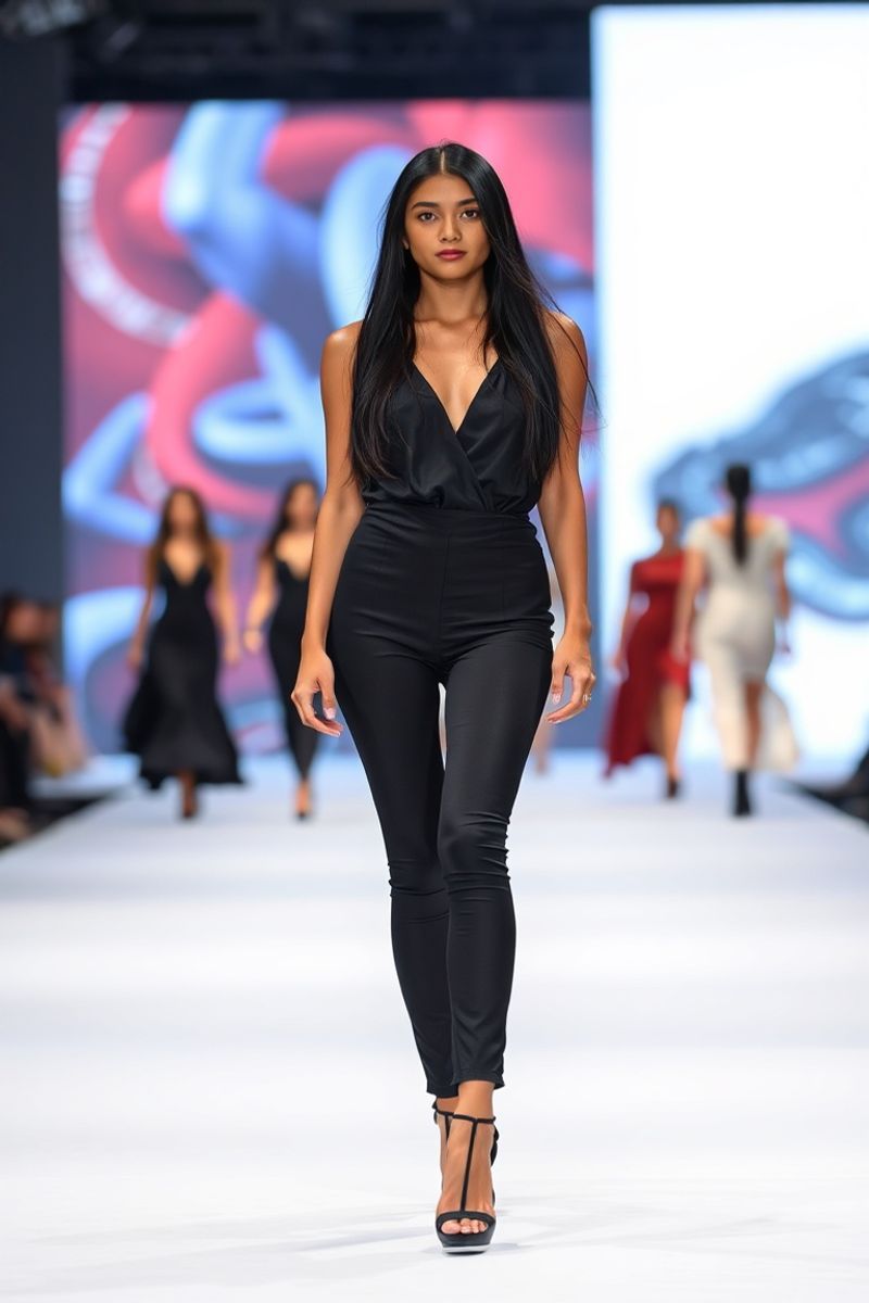 Sofia Reyes Villarosa fashion runway walk