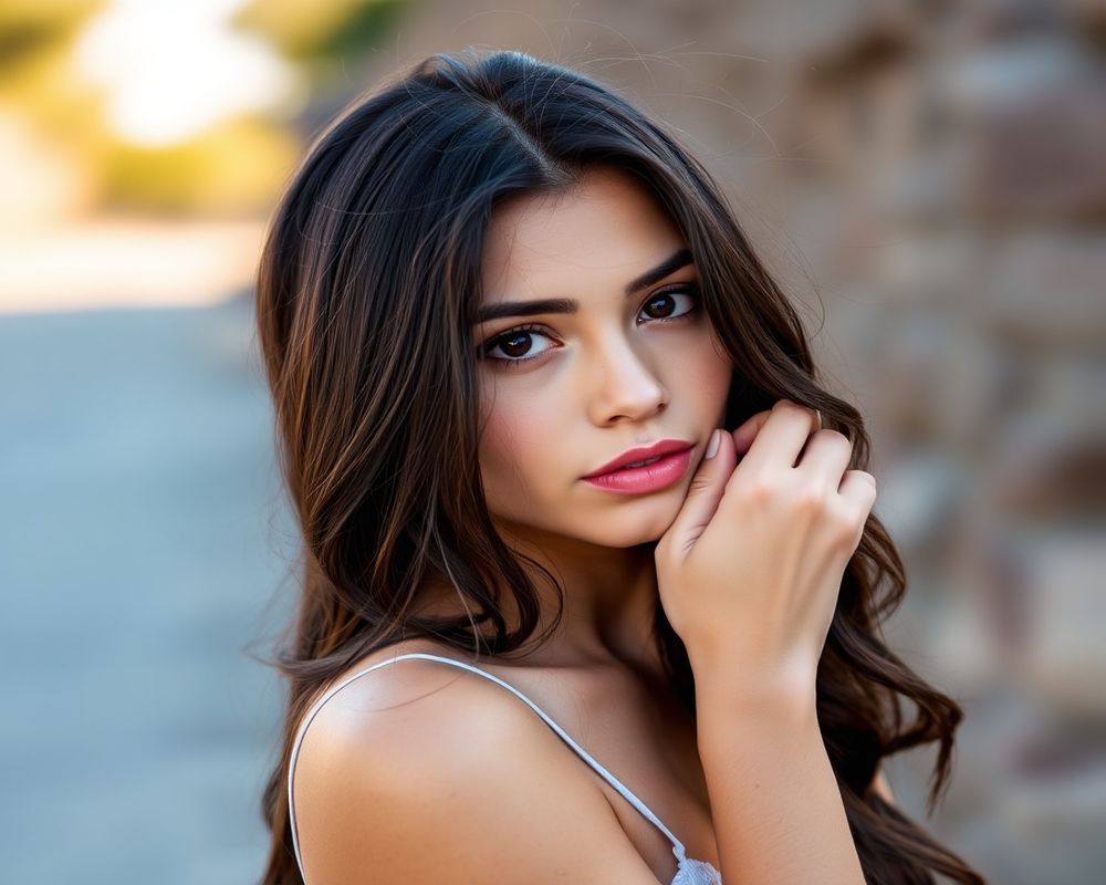 Sofia Valencia lifestyle personality shot in natural outdoor setting