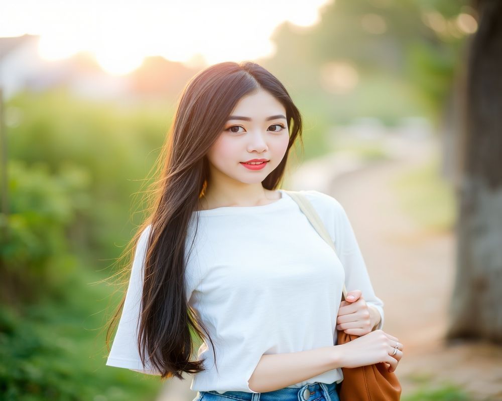 Soo-Jin Park lifestyle personality shot in natural outdoor setting