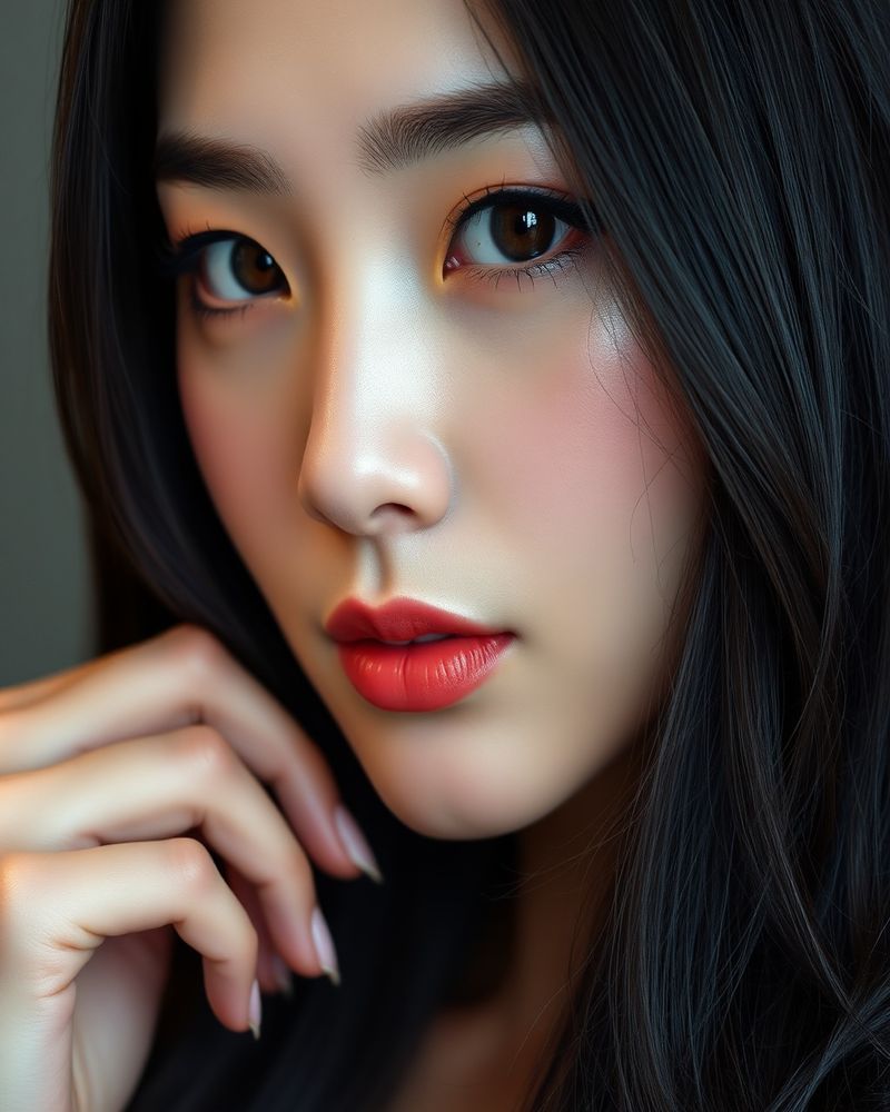 Soo-Jin Park beauty close-up portrait with soft lighting