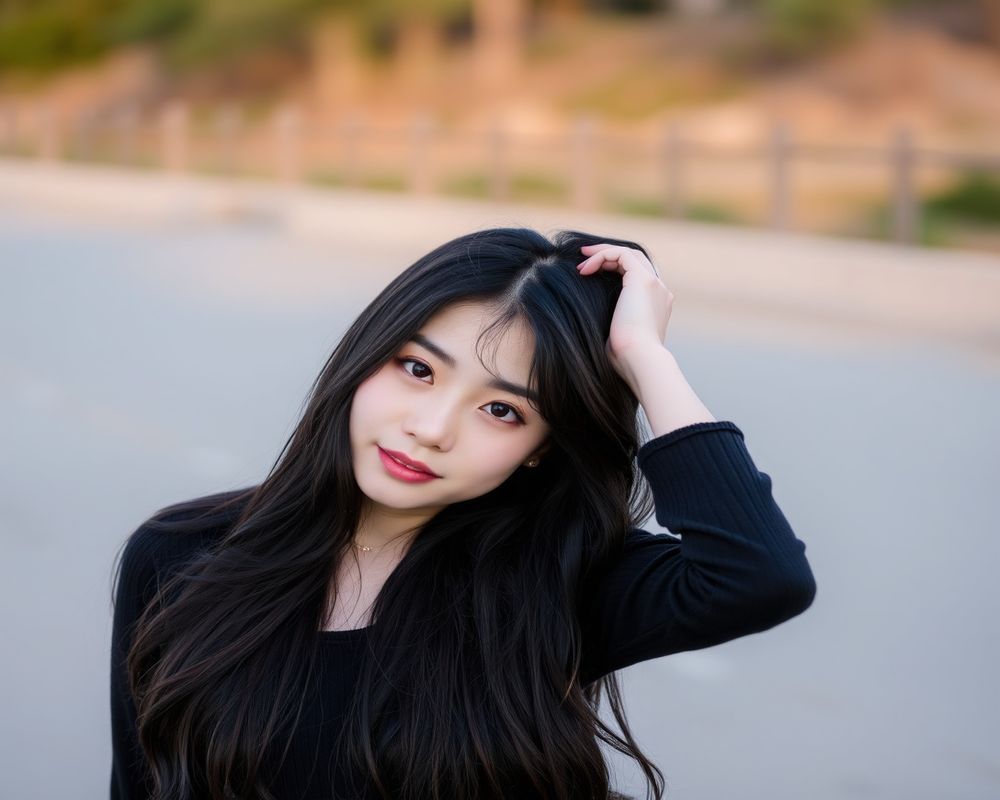 Soo-Min Han lifestyle personality shot in natural outdoor setting