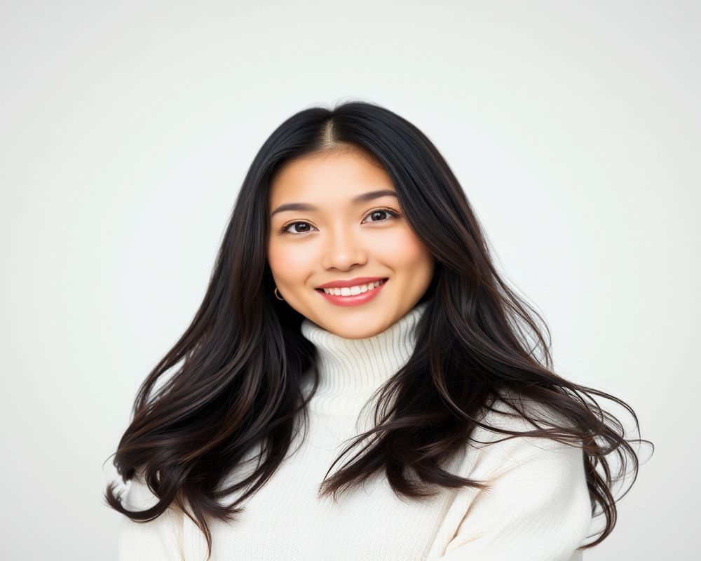 Soo-Min Han commercial brand campaign with natural smile