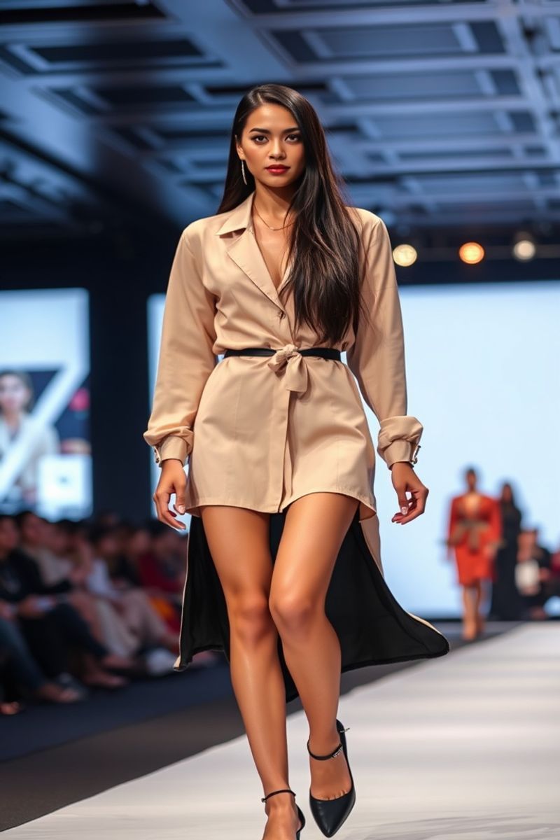 Sophia Cruz fashion runway walk