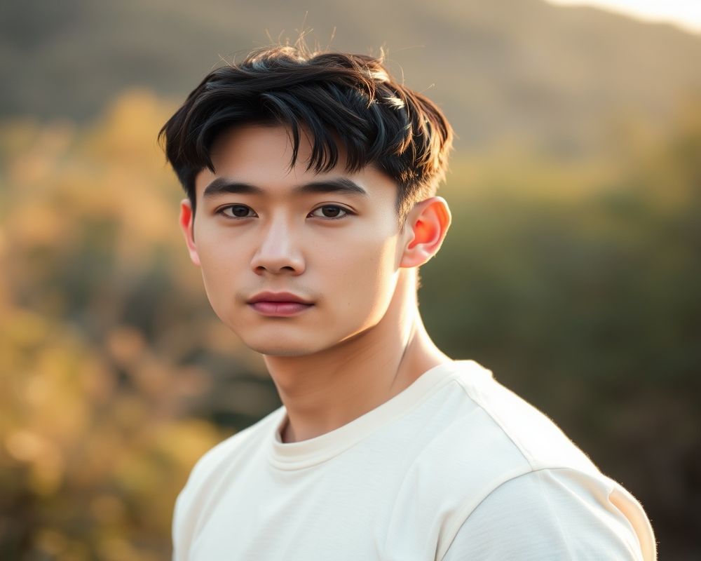 Tae-Yang Kim lifestyle personality shot in natural outdoor setting