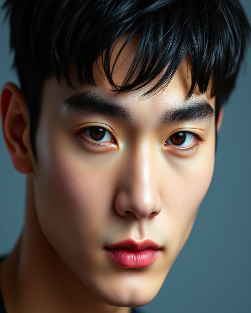 Tae-Yang Kim beauty close-up portrait with soft lighting