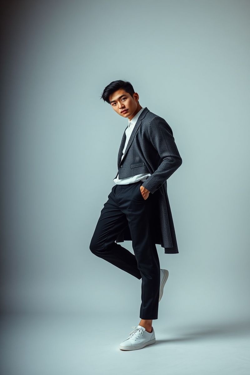 Takeshi Yamamoto full body editorial pose