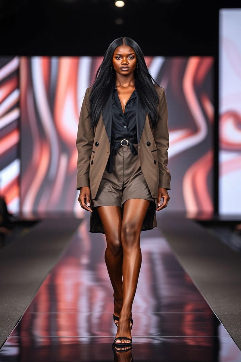 Thandi Mthembu fashion runway walk