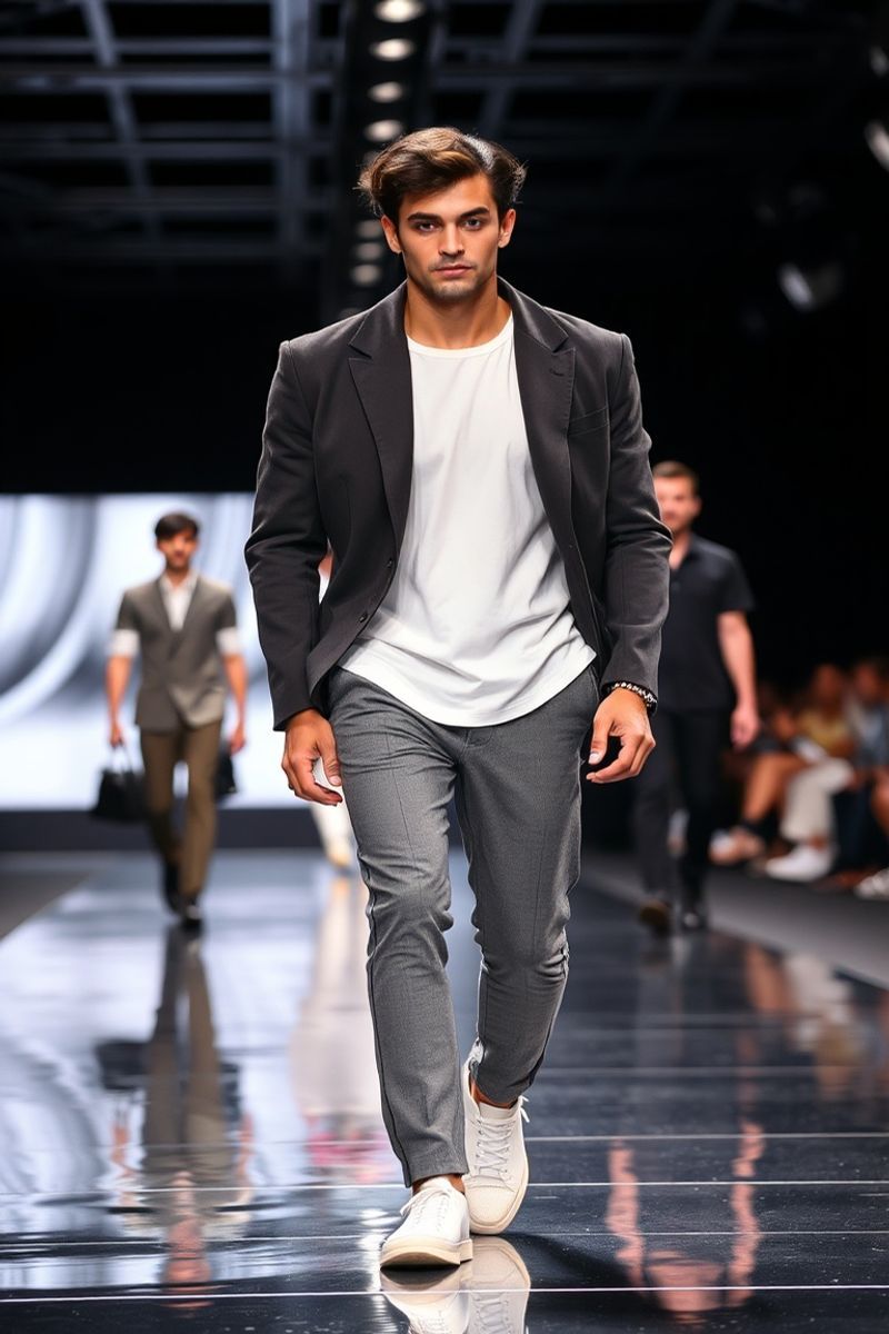 Theo Cardoso fashion runway walk