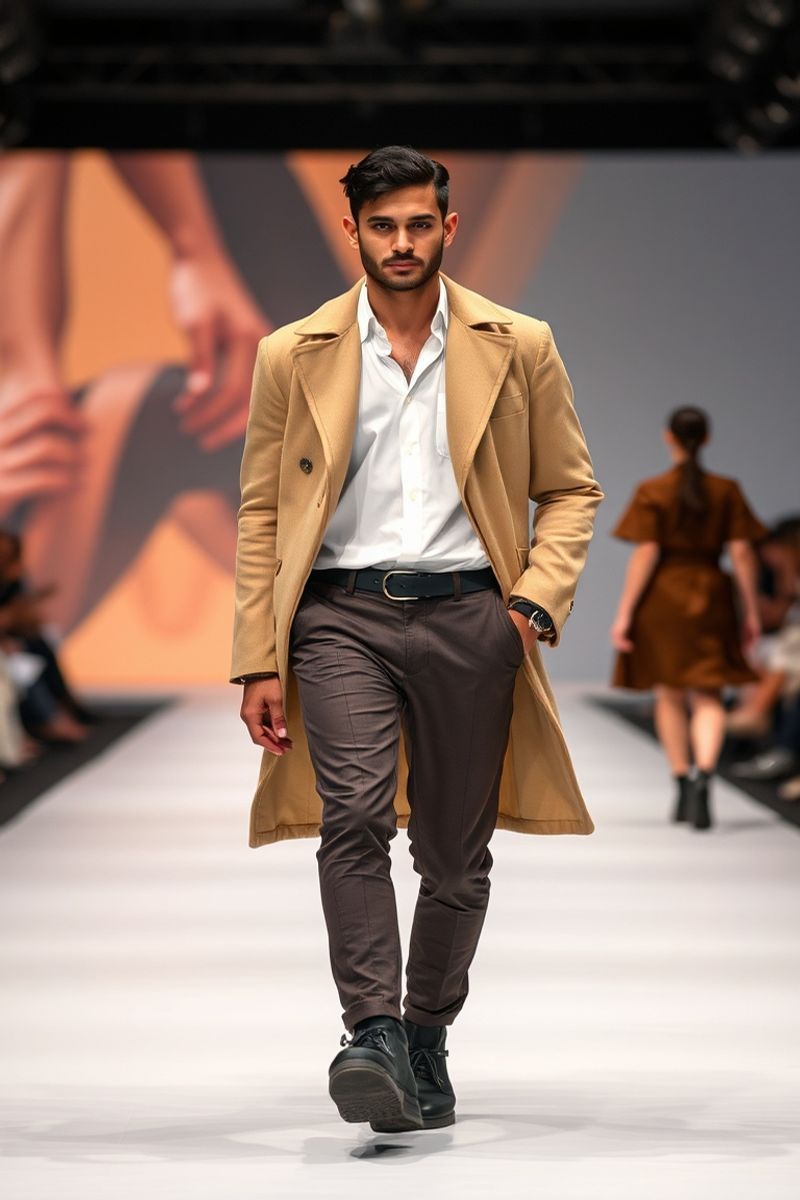 Thiago Mendes fashion runway walk