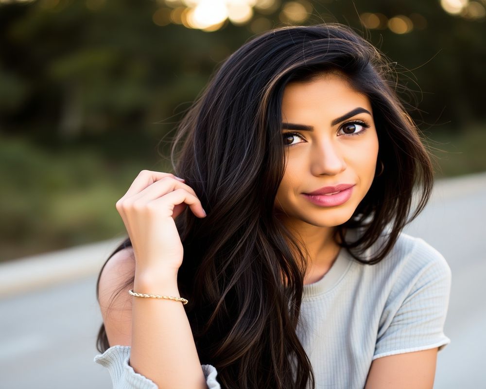 Valentina Cruz lifestyle personality shot in natural outdoor setting