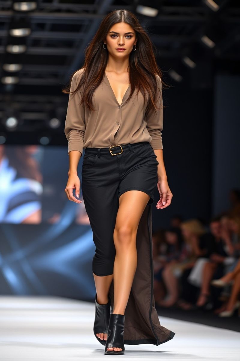 Valentina Diaz fashion runway walk in designer clothing