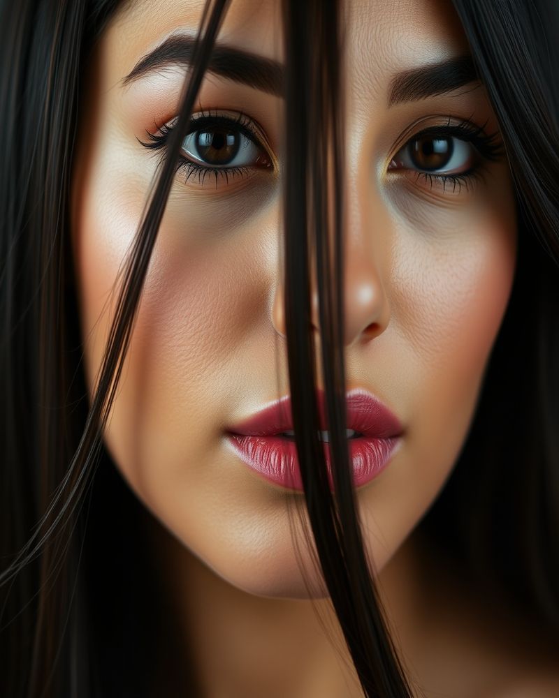 Valentina Flores beauty close-up portrait with soft lighting