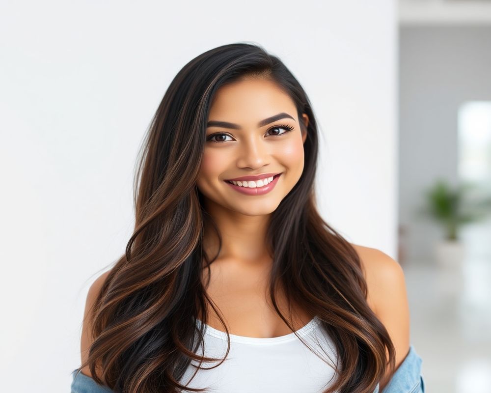 Valentina Martinez commercial brand campaign with natural smile