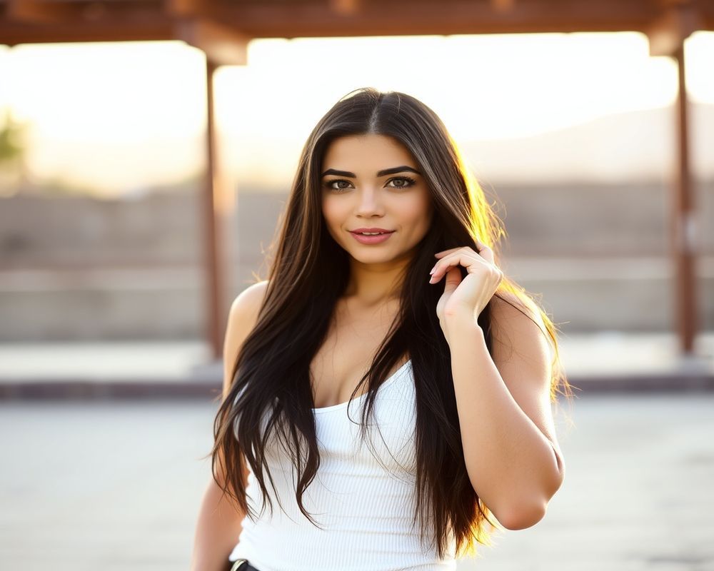 Valentina Romero lifestyle personality shot in natural outdoor setting