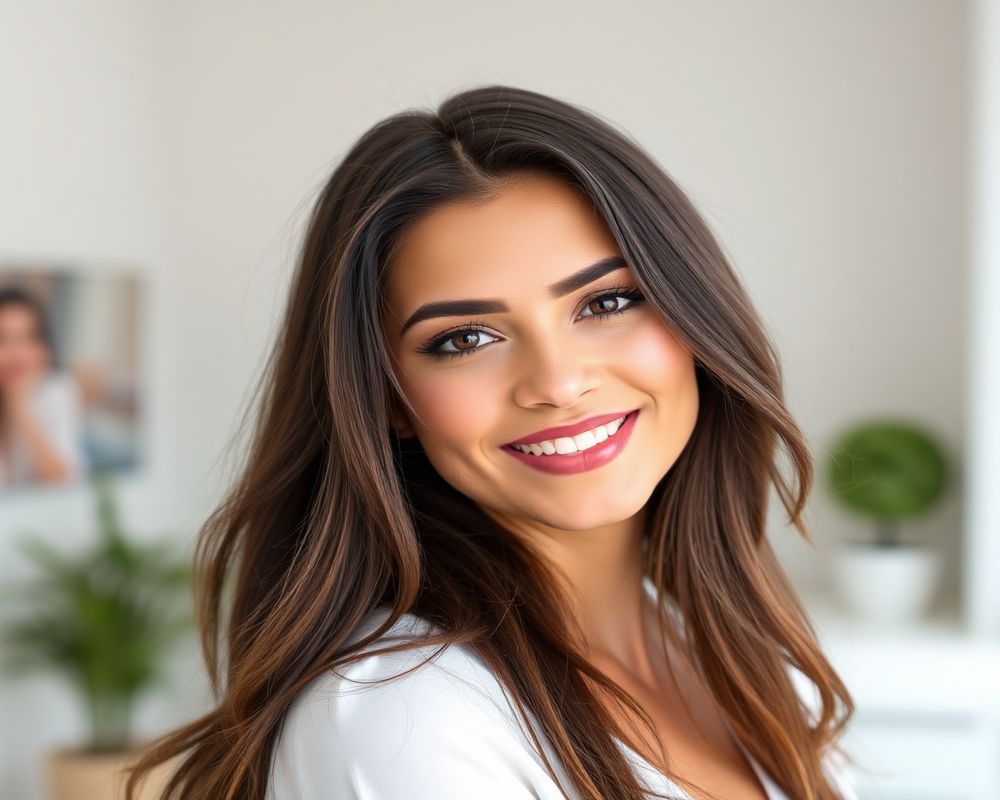 Valentina Romero commercial brand campaign with natural smile