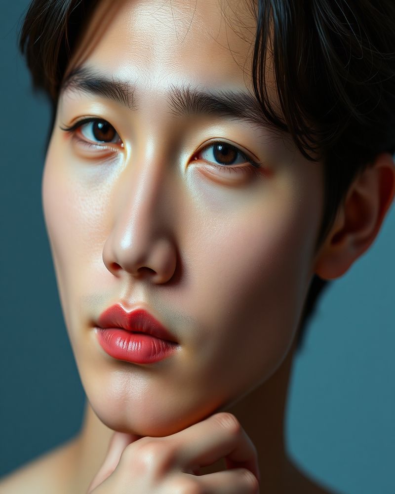 Wei Chen beauty close-up portrait with soft lighting