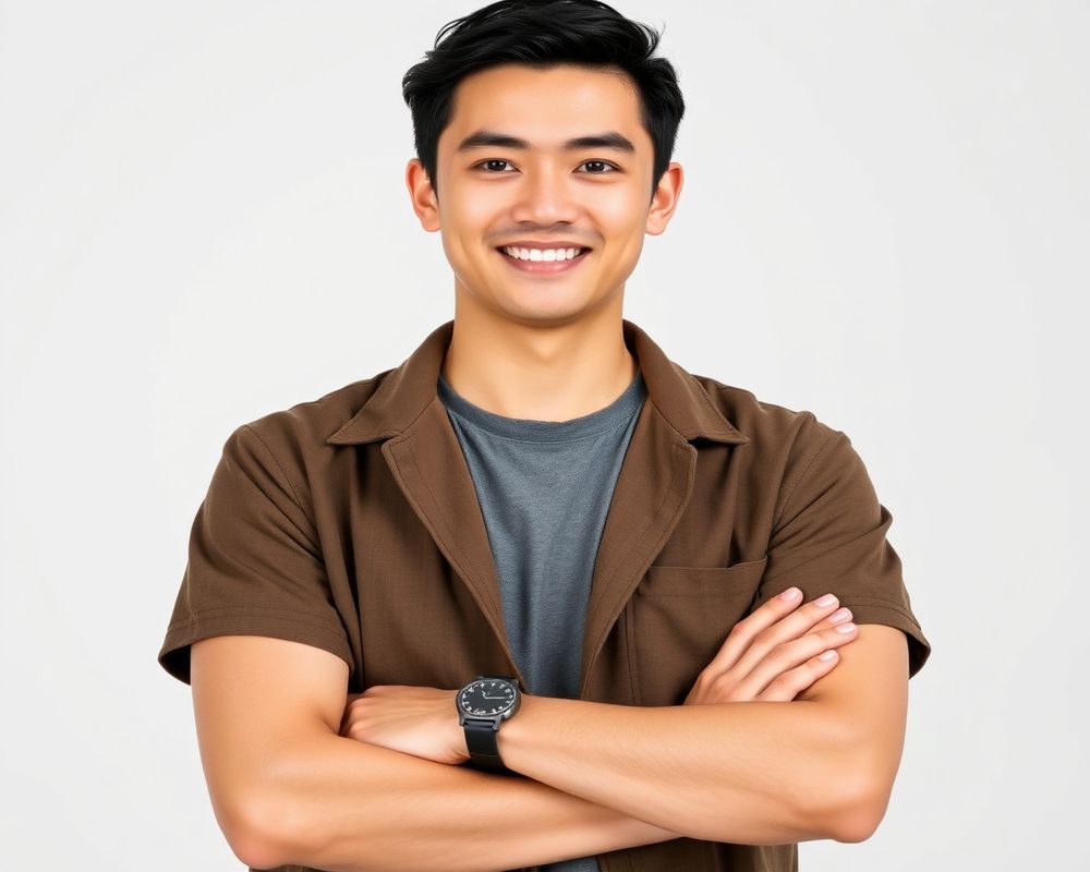 Wei Chen commercial brand campaign with natural smile