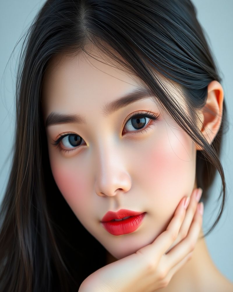 Xiaojing Chen beauty close-up portrait with soft lighting