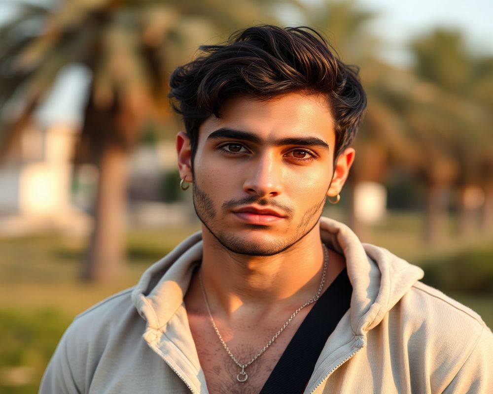 Youssef El Amrani lifestyle personality shot in natural outdoor setting