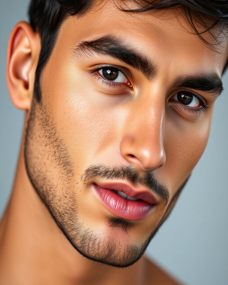 Youssef El Amrani beauty close-up portrait with soft lighting
