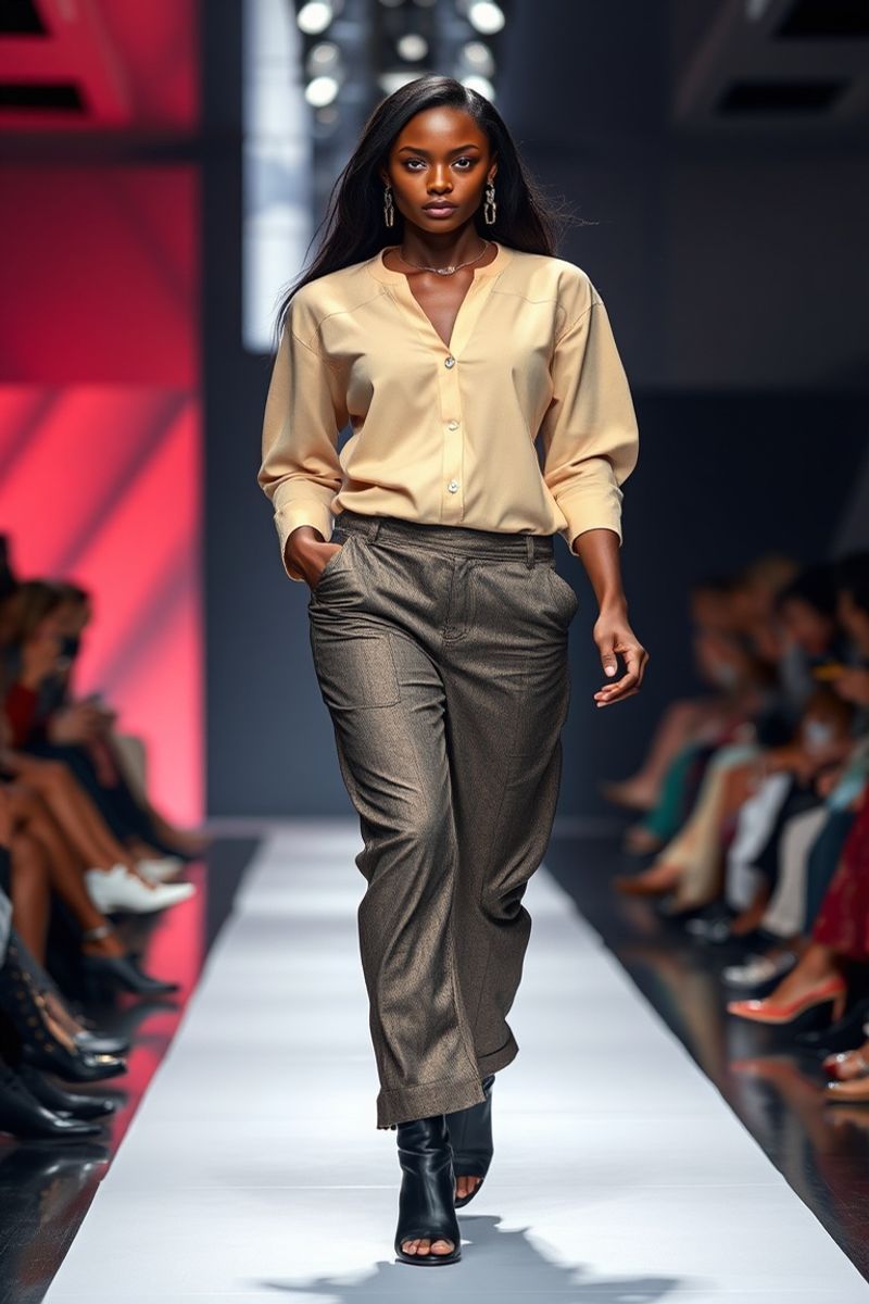 Zara Ndlovu fashion runway walk in designer clothing