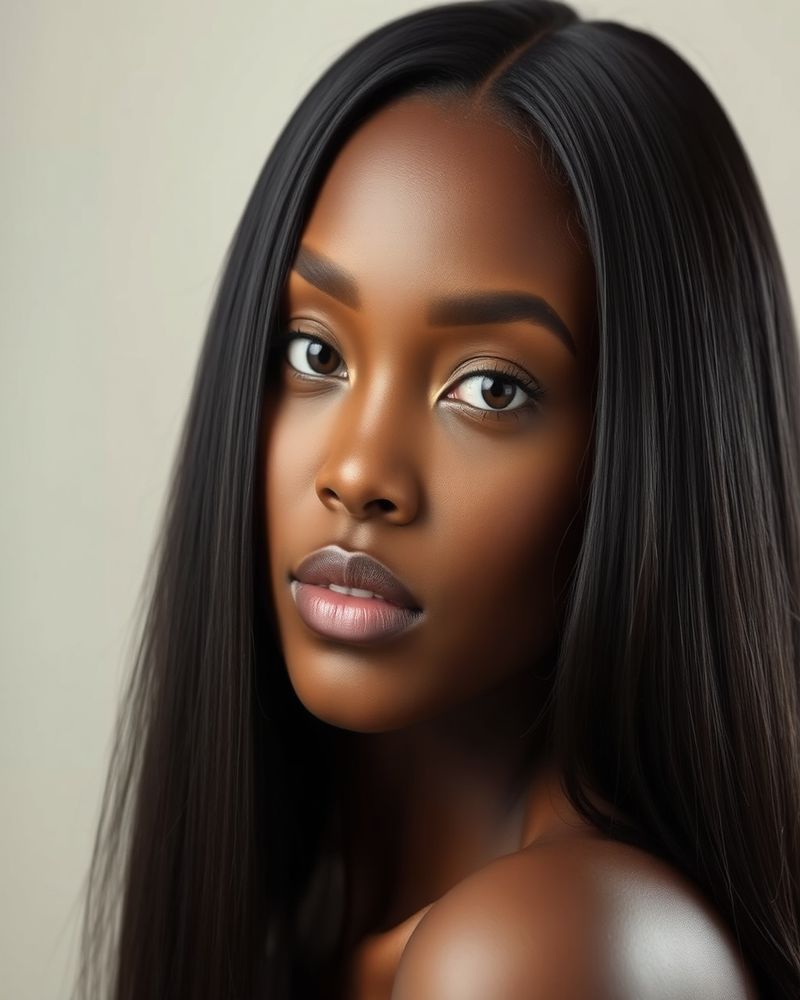 Zara Okafor beauty close-up portrait with soft lighting