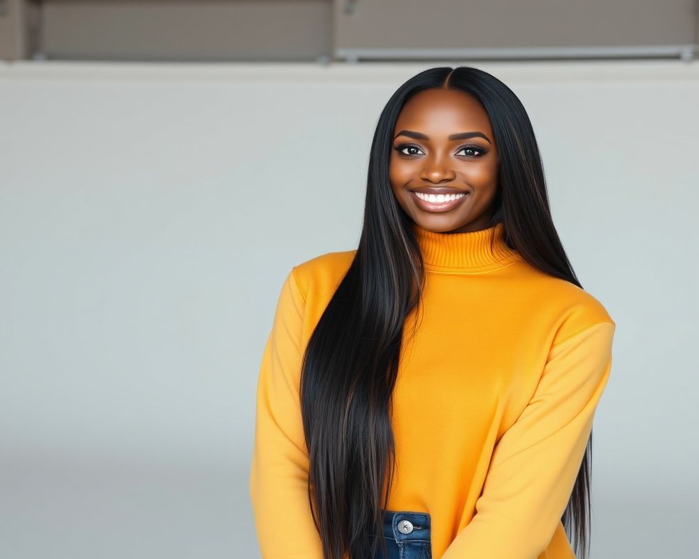 Zara Okafor commercial brand campaign with natural smile